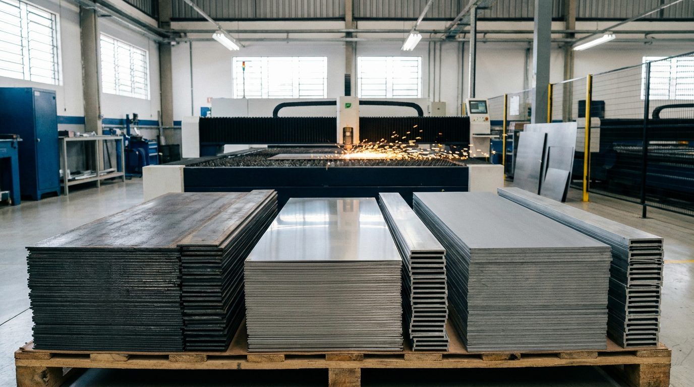 Aço Carbono, Inox ou Alumínio: Qual Escolher para Peças?